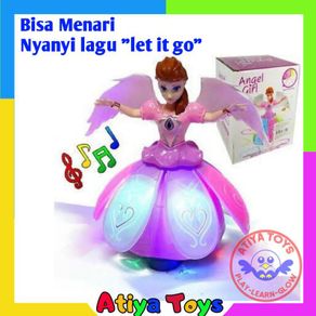 Mainan Permainan Edukasi Anak Boneka Robot Princess barbie Girl Dancing Dance Menari Music Perempuan