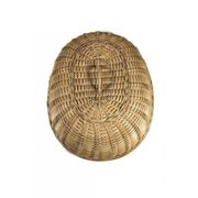 kerajinan tangan rotan - tudung saji oval medium - 57x45x20cm