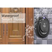 Bel pintu rumah Alarm Pintu Wireless Waterproof dengan EU Plug