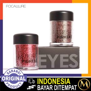 FOCALLURE Shimmer Eyeshadow Pearlscent Flash Powder eyeshadow berkilauan FA37 - 18 Colors