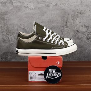 Sepatu Converse Chuck Taylor All Star 70s Green Herbal Emerald Hijau Army Ox Low
