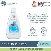 selsun blue 5 shampoo 200 ml - sampo anti ketombe & kesuburan rambut