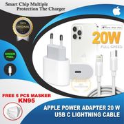adaptor charger iphone 13 pro 13 pro max usb c pd fast charging 20w - kabel 1m only