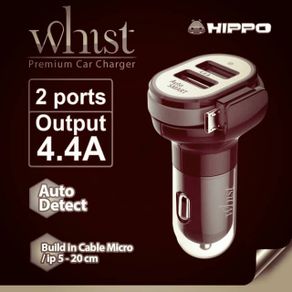 Hippo Car Charger 2 output 4.4 Ampere