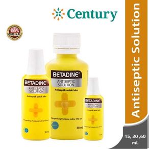 Betadine Antiseptic Solution 15,30,60 ml / P3K / obat luka / infeksi / antiseptik / pemakaian luar