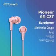 pioneer se-c3t earphone with mic - pink