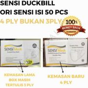 Masker Sensi Original Isi 50 Pcs | Duckbill Face Mask | Kesehatan