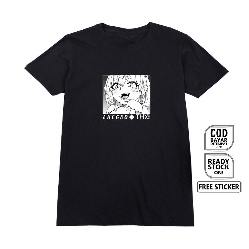 Pilihan Kaos Tshirt Anime Ahegao Waifu 
