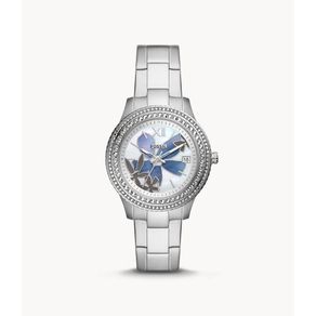 Fossil Stella Silver Stainless Steel Jam Wanita 37MM ES5191