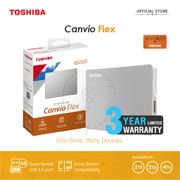 Toshiba Canvio Flex Hardisk Eksternal 2TB - Silver