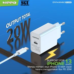 hippo adaptor charger dynamic 20w type c quick charge fast charging