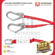 Safety Shock Absorber Lanyard Double Big Hook webbing rope Astabil