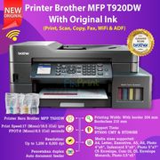 printer brother mfc-t920dw print scan copy wifi fax pengganti t910dw - original ink