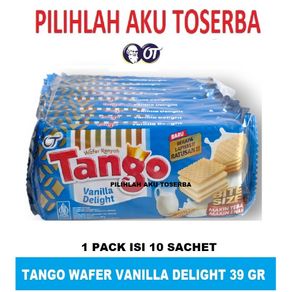 Tango Wafer VANILLA 39 gr - (HARGA 1 PACK ISI 10 SACHET)