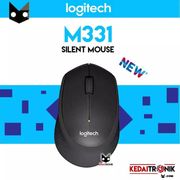 new mouse logitech m331 silent wireless tanpa suara nano receiver