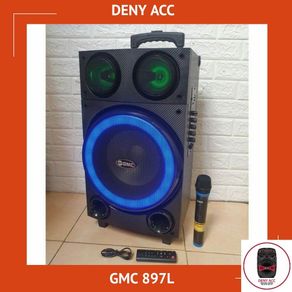 12 INCH SPEAKER BLUETOOTH GMC 897L SUPORT BLUEETOOTH FLASHDISK MMC RADIO FREE MIC WIRELESS 1