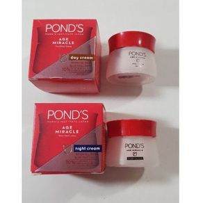 Krim Siang dan Malam Pond’s Age Miracle Ultimate Youthful Glow Day (10gr) and Night Cream (10gr)