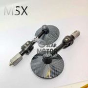 Premium SPION JALU BULAT CARBON MSX FULL CNC REAR MIRROR HIGH END BAR NEW STYL - 1SET Limited