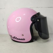 helm bogo classic kaca datar dewasa murah pria dewasa - pink glosy kaca smoke