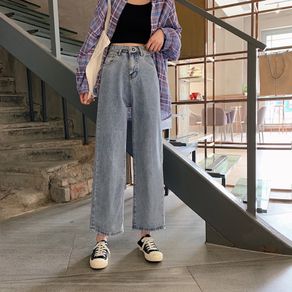 celana korea style kulot jeans wanita 