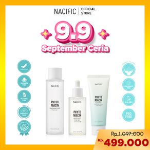 Nacific Phyto Niacin Whitening Skin Care 3 SET (Essence 50ml + Toner 150ml  + Sleeping Mask 100ml )