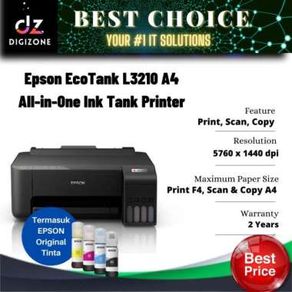 Epson Printer Ecotank L3210 All in One - Print, Scan, Copy
