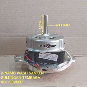 dinamo/motor wash mesin cuci sanken kaki 2 (kawat asli tembaga)