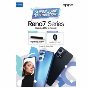 oppo reno 7 smartphone (8/256gb) garansi resmi - black