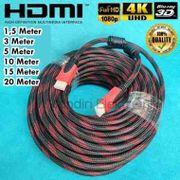 Kabel HDMI Serat Jaring HDMI To HDMI 1.5 / 3 / 5 / 10 Meter