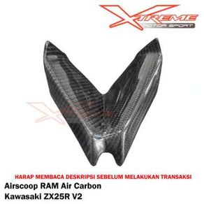 Cover Air Scoop Air Ram Air Intake Depan ZX25R Carbon Karbon Kevlar