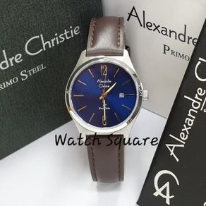 jam tangan wanita alexandre christie original ac1009 silver blue