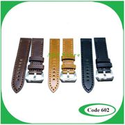 strap / tali jam tangan expedition kulit buckle putih 22mm 24mm 26mm - cokelat muda