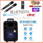 Speaker Portable Bluetooth DAT 8 Inch DT-815 AS Free 2 Mic Wireless