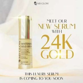 whitening gold serum ms glow 24k