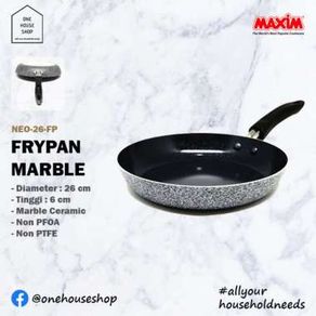 Wajan Fry Pan Teflon Anti Lengket MAXIM NEOSTONE Marble Ceramic