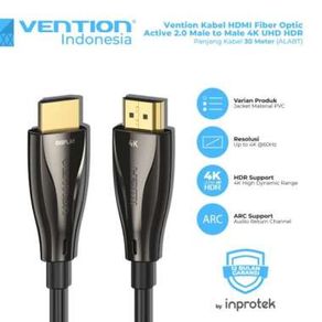 Vention 30M Kabel HDMI Fiber Optic Active 2.0 Male to Male 4K UHD HDR
