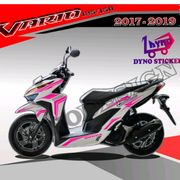 sticker cutting honda vario 150 fi stiker striping honda vario 150/125 - pink