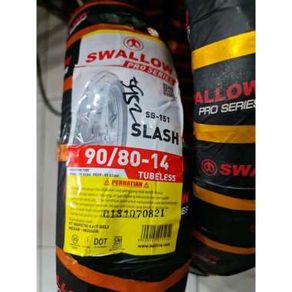 (SWALLOW) SB151 SLASH - 90/80-14 BAN LUAR TUBBLES SOFT COMPOUND