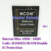 Baterai Mito A990  BA-00132 Batrai Mito A880 / A 990 Baterai Code BA00132 DOuble IC Protection