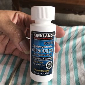 Minoxidil Kirkland Biotin Asli 100% Penumbuh Bulu Rambut Jambang Kumis Brewok Original
