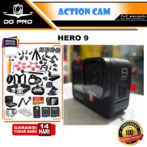 GoPro HERO9 Black - GoPro HERO 9 Black 5K - Ultra Smooth Paket Komplit