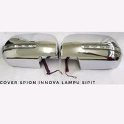 Cover Spion dengan Lampu Kuning Biru Model Sipit Toyota Innova tahun 2004 - 2015