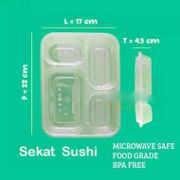 kotak makan sushi /sushi box thin wall isi 300 pcs/dus