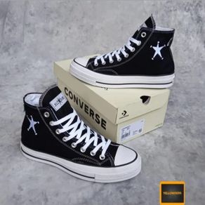 SEPATU CONVERSEE HIGH X STUSSY BLACK WHITE ALL STAR SEVENTIES 70S CONVERSE87 SEPATU CONVERSE8 PREMIUM BLACK 100% PREMIUM 70S CONVERSE18 OFF WHITE CONVERSE18 SEPATU SEKOLAH