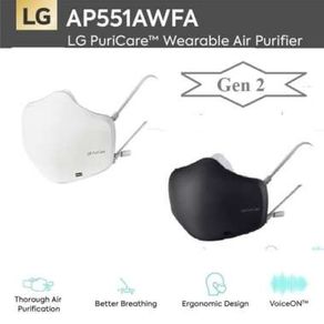 Lg Puricare Mask Wearable Air Purifier 2Nd Gen - Ap551Awfa Masker