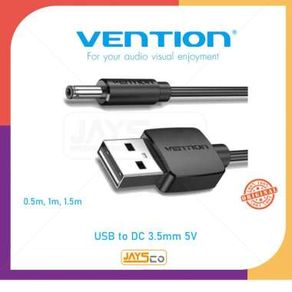 Vention Kabel Power USB to DC 3.5mm 5V 0.5m 1m 1.5m