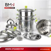 BMW Kitchen Ware - Panci Kukus Dandang Stock Pot Steamer Stainless Steel High Quality STH- 04