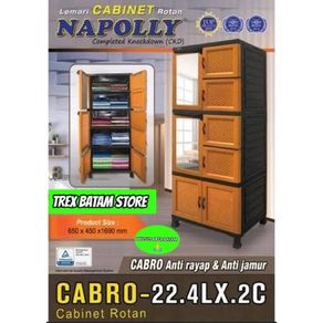 NAPOLLY CABRO 22.4LX.2C LEMARI PLASTIK CABINET (BATAM)