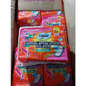Charm Pembalut Body Fit Extra Maxi 23cm Non Wing 20pad