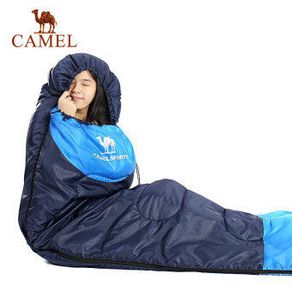 Camel 1.1KG Kiri Sempurna untuk Kantong Tidur Berkemah Luar Ruangan Tahan Air Bepergian 15-25 Derajat Kantong Tidur Dewasa Ultra-ringan